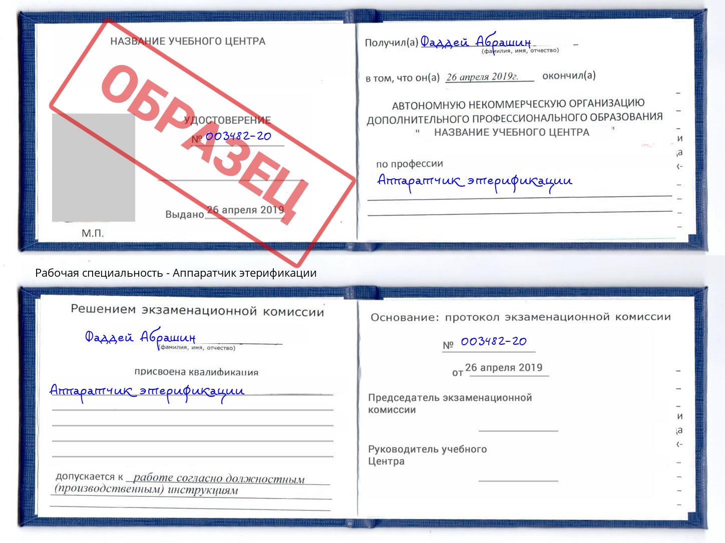 Аппаратчик этерификации Краснодар